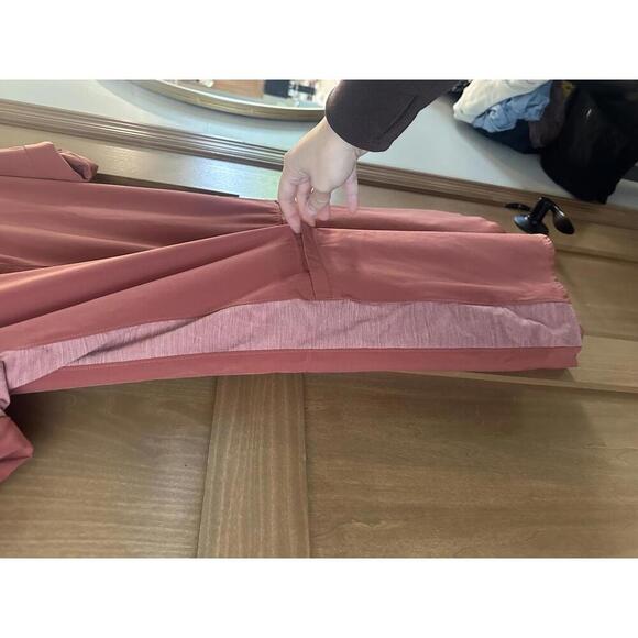 Smartwool Merino Wool Sport Shirt Dress Button Down in Terracotta Pink Medium​ - Picture 11 of 13